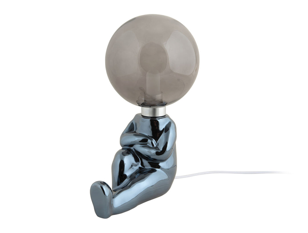 Leitmotiv Table lamp Joey LED ceramic black plated