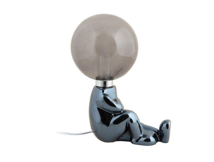 Leitmotiv Table lamp Joey LED ceramic black plated