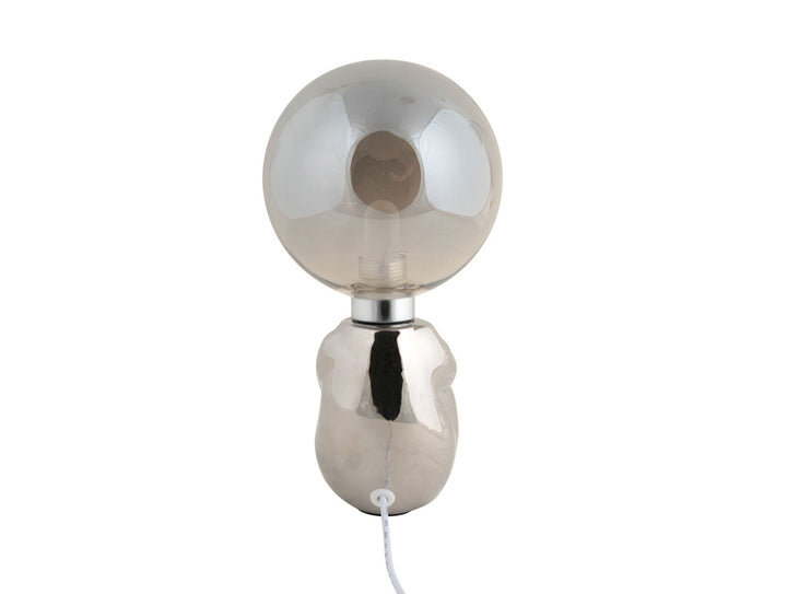 Leitmotiv Table lamp Joey LED ceramic chrome plated