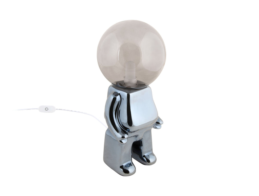 Leitmotiv Table lamp Ross LED ceramic black plated