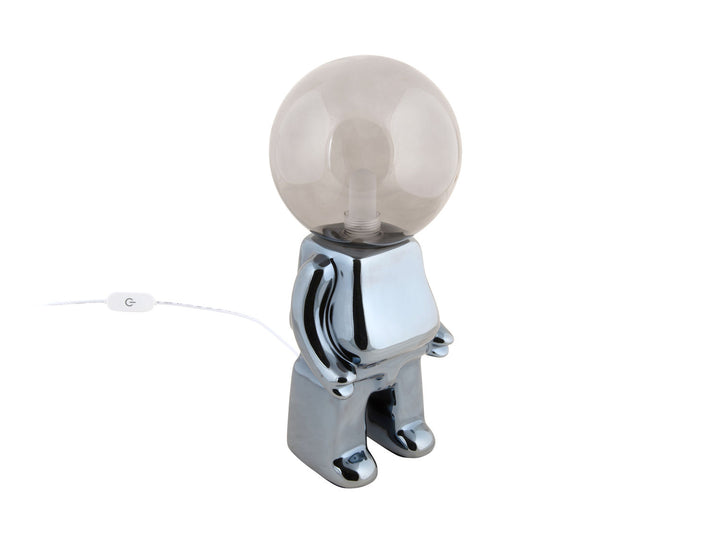 Leitmotiv Table lamp Ross LED ceramic black plated