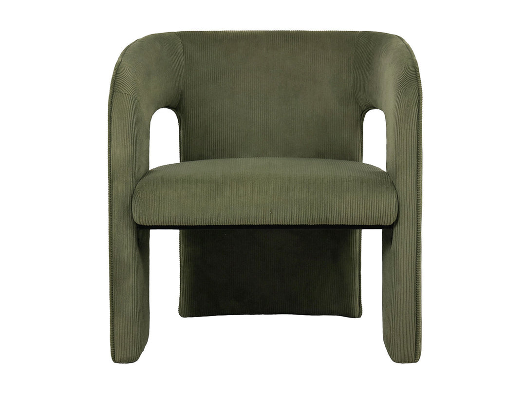 Leitmotiv Chair Vigor corduroy moss green