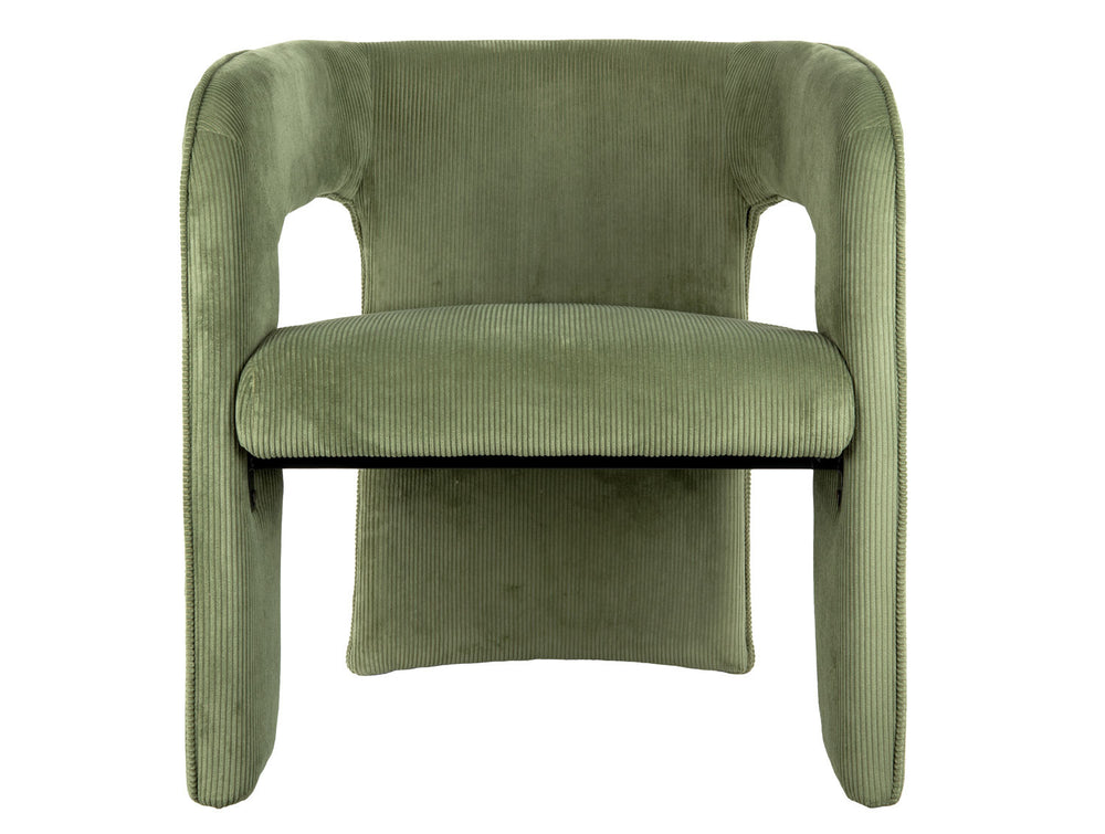 Leitmotiv Chair Vigor corduroy moss green