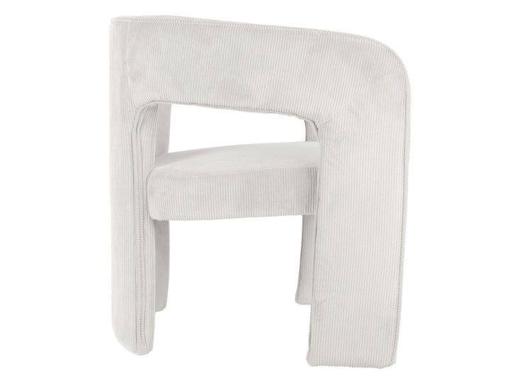 Leitmotiv Chair Vigor corduroy white