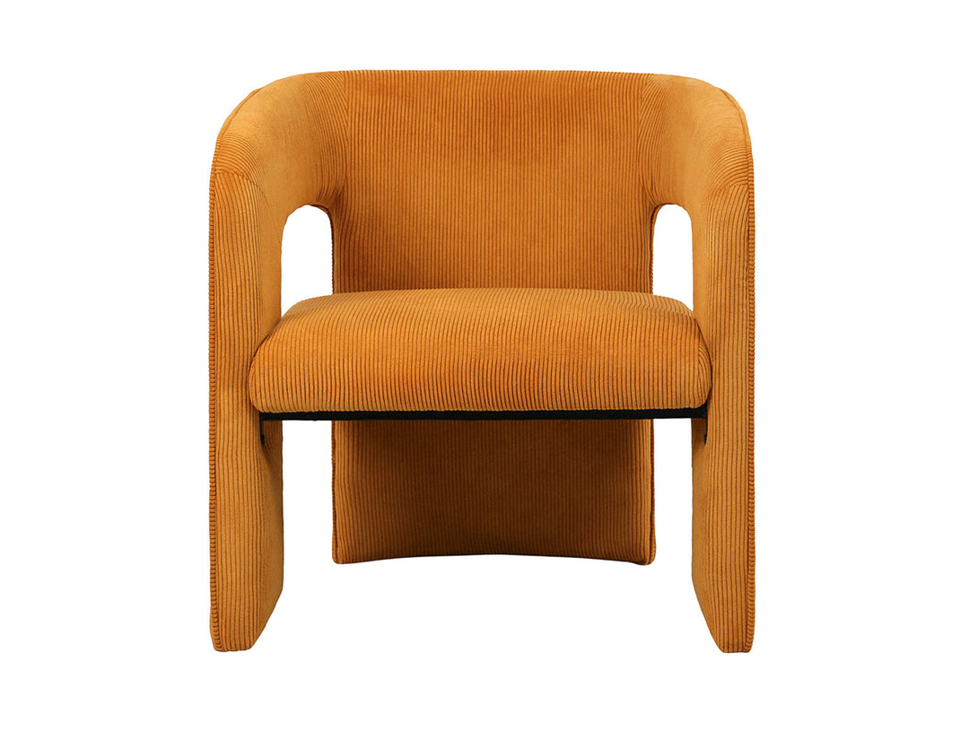 Leitmotiv Chair Vigor corduroy ochre yellow