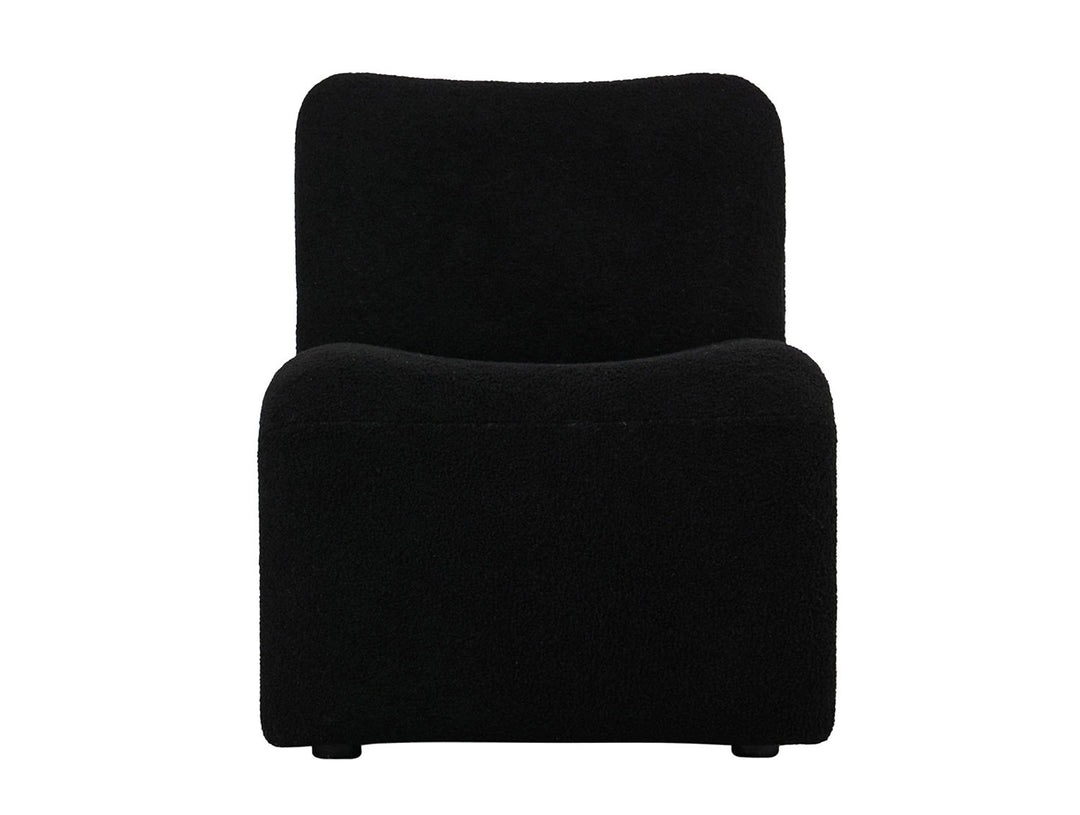 Leitmotiv Chair Fuerza teddy curl black