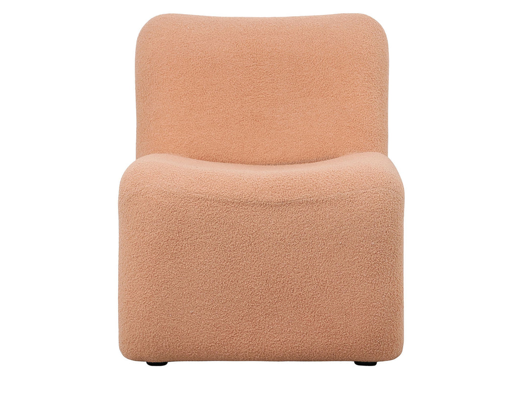 Leitmotiv Chair Fuerza teddy curl sand brown