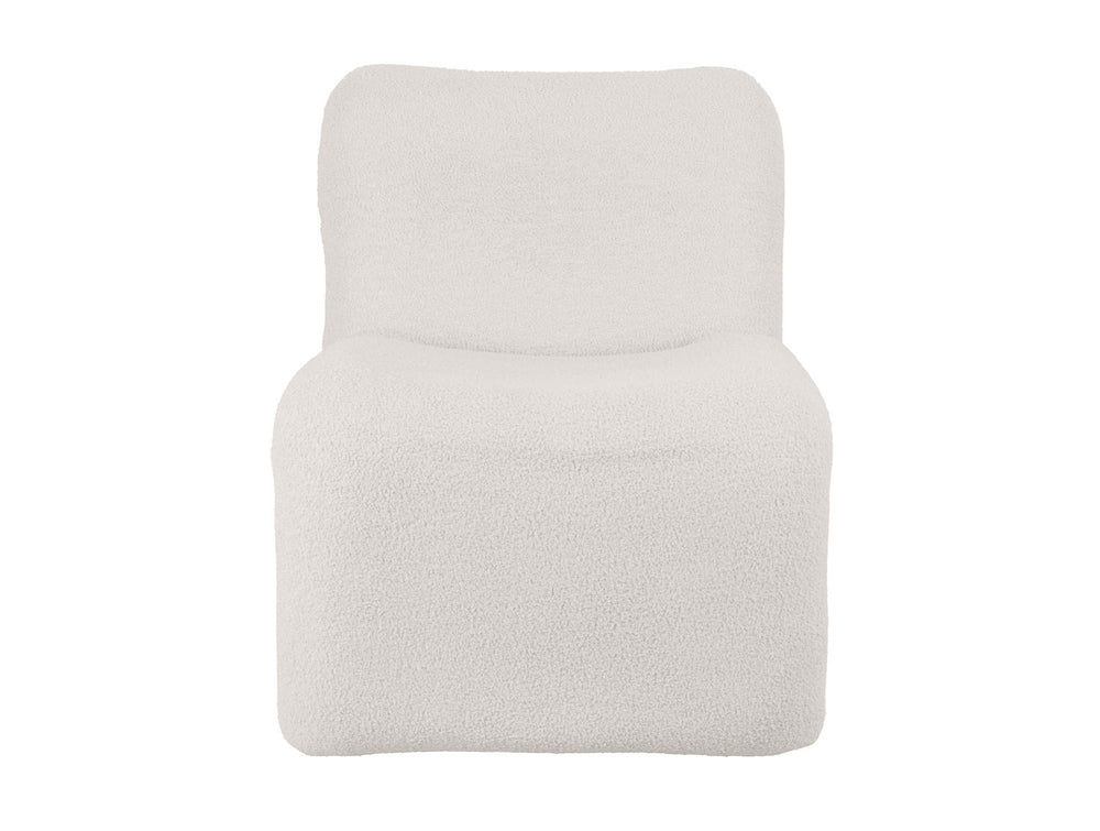 Leitmotiv Chair Fuerza teddy curl white