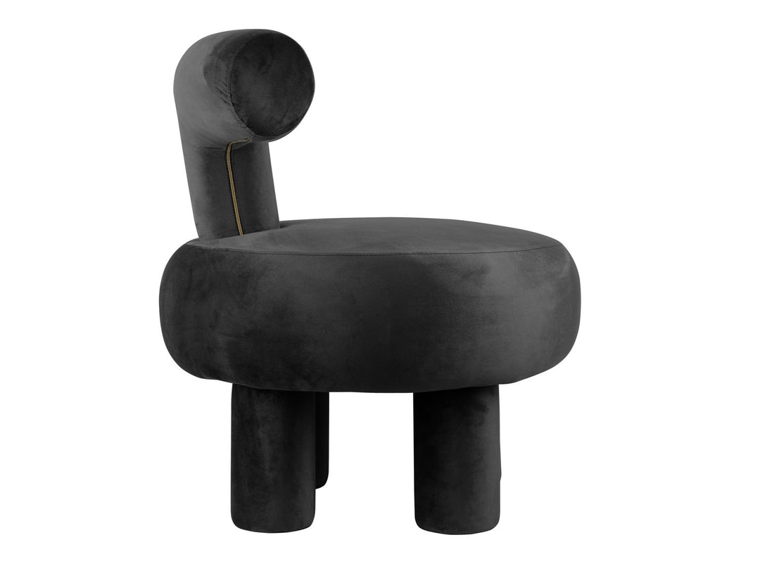 Leitmotiv Chair Abrazo velvet black