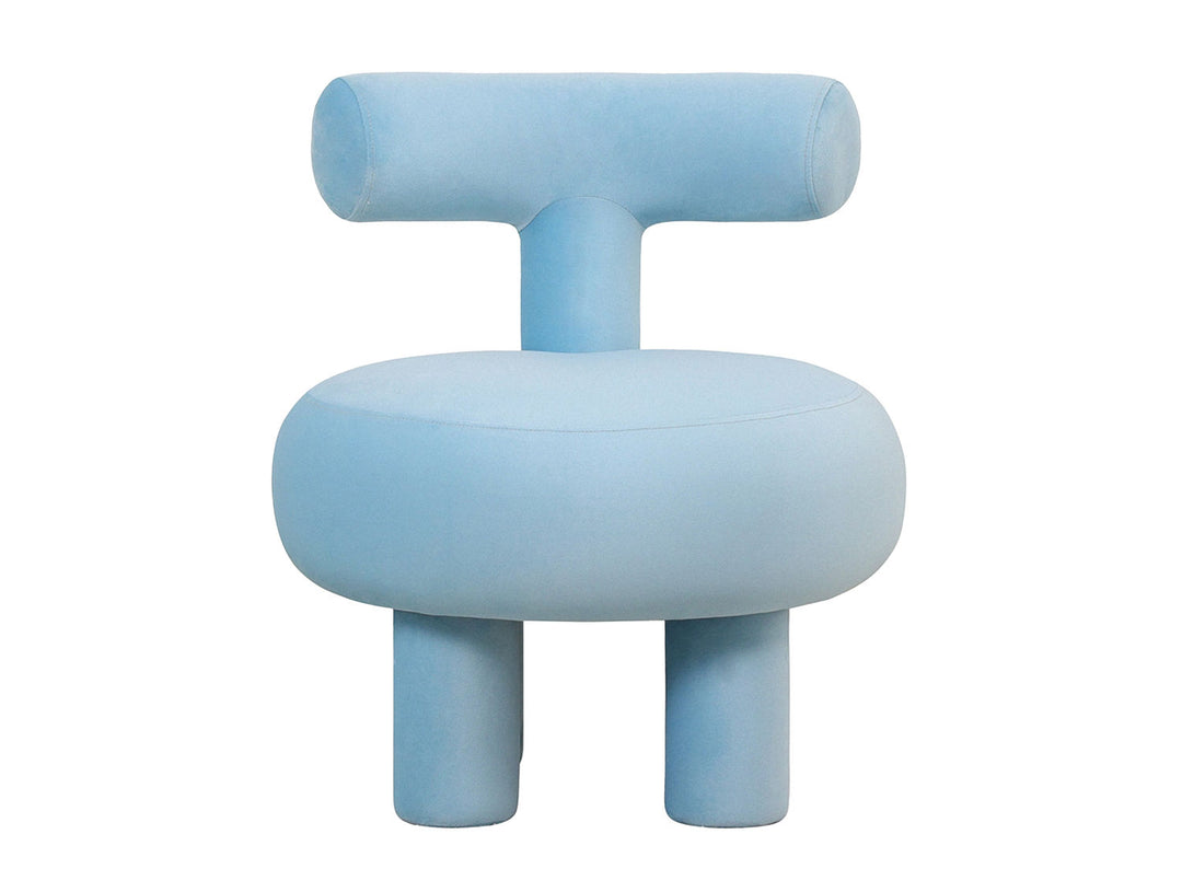 Leitmotiv Chair Abrazo velvet soft blue