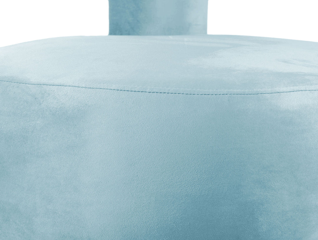 Leitmotiv Chair Abrazo velvet soft blue