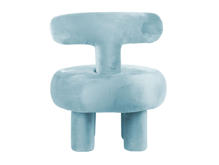 Leitmotiv Chair Abrazo velvet soft blue