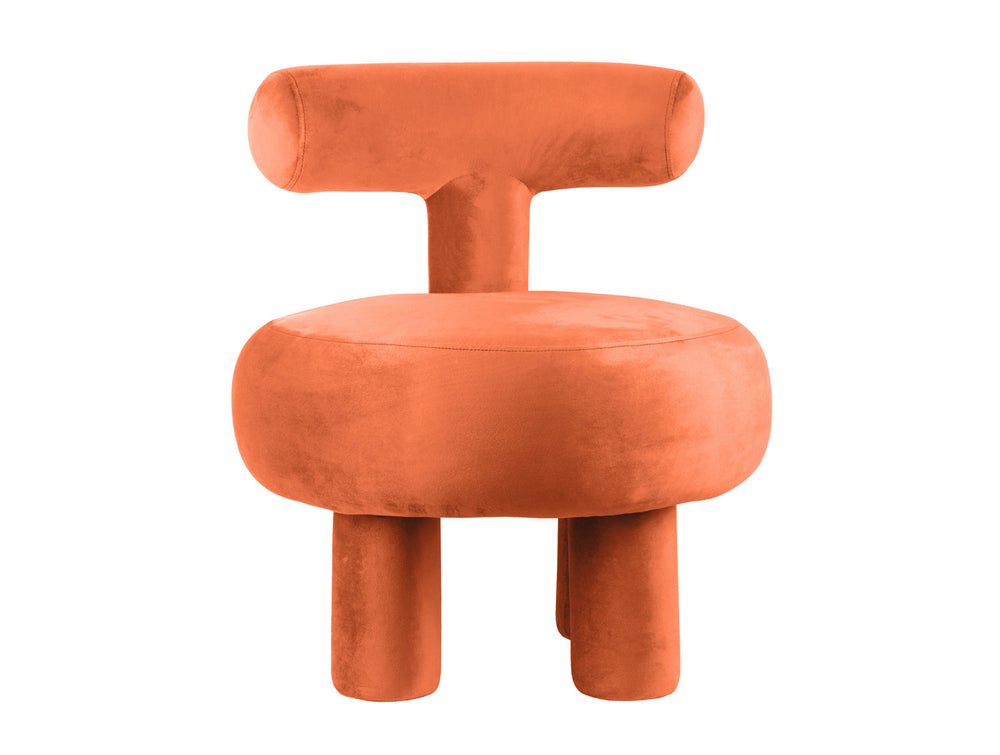 Leitmotiv Chair Abrazo velvet peach orange