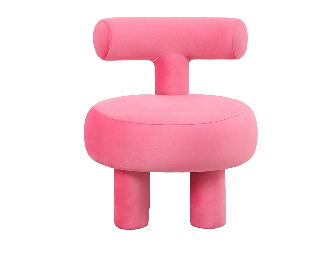 Leitmotiv Chair Abrazo velvet pink