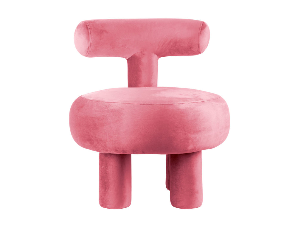 Leitmotiv Chair Abrazo velvet pink