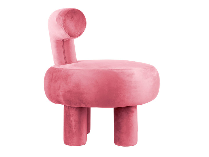 Leitmotiv Chair Abrazo velvet pink