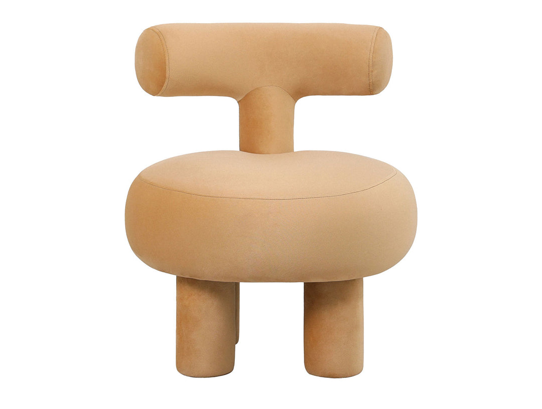 Leitmotiv Chair Abrazo velvet sand brown