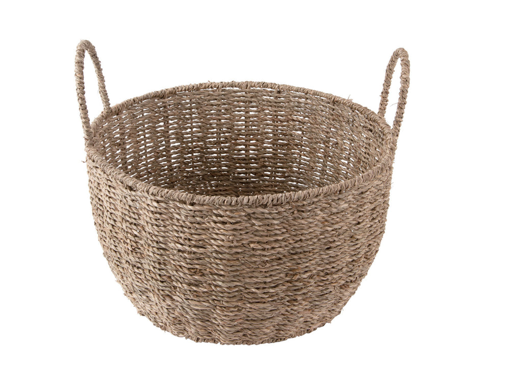 present time Basket set Save seagrass large, Set of 2pcs