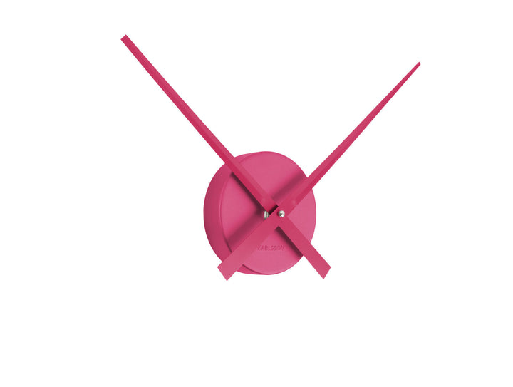 Karlsson Wall clock Little Big Time Mini metallic dark pink