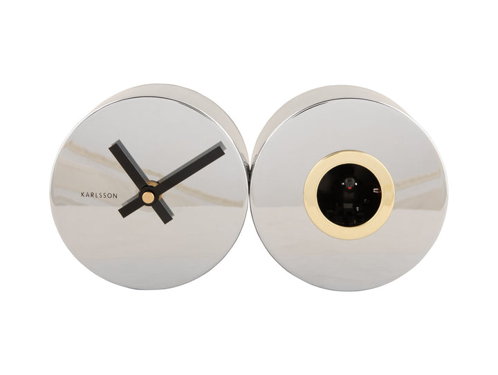 Karlsson Wall clock Duo Cuckoo chrome plated