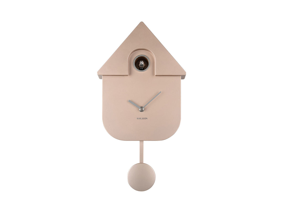 Karlsson Wall clock Modern Cuckoo ABS metallic rose gold