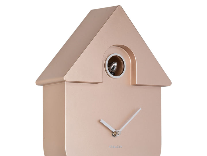 Karlsson Wall clock Modern Cuckoo ABS metallic rose gold