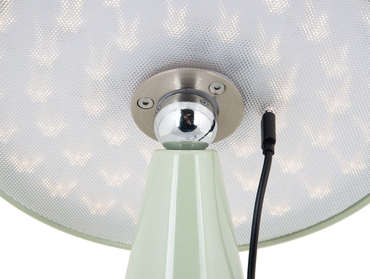 Leitmotiv Table lamp Phoebe LED grayed jade