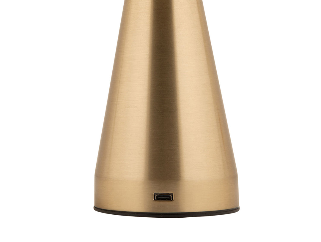Leitmotiv Table lamp Rachel LED iron brushed gold