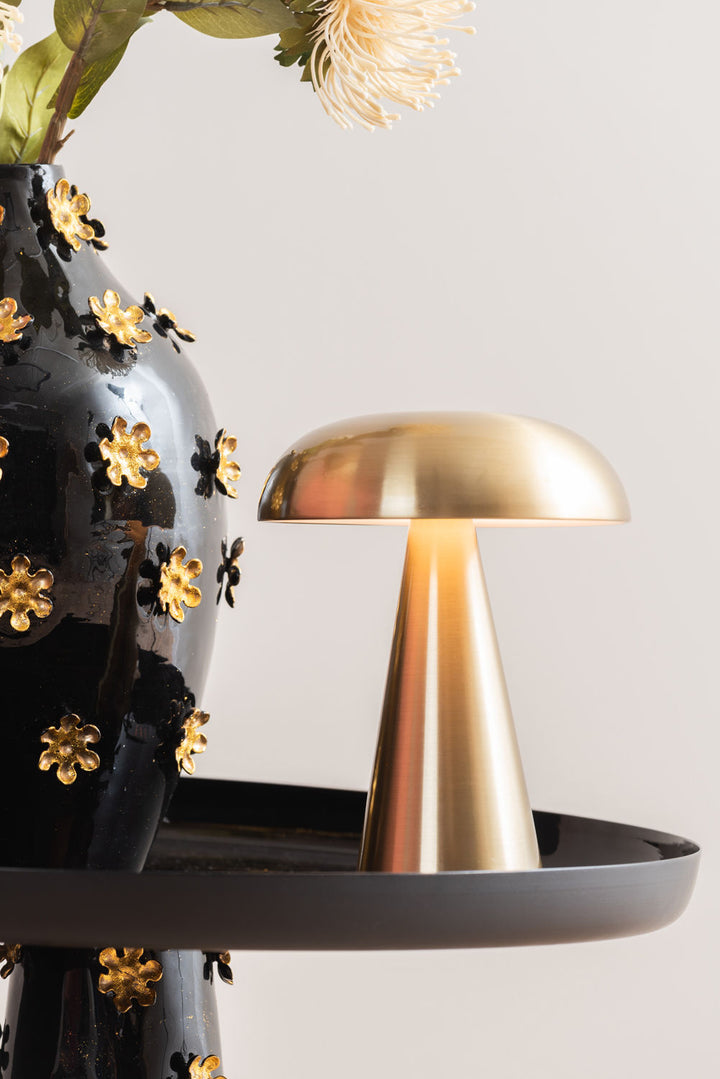 Leitmotiv Table lamp Rachel LED iron brushed gold