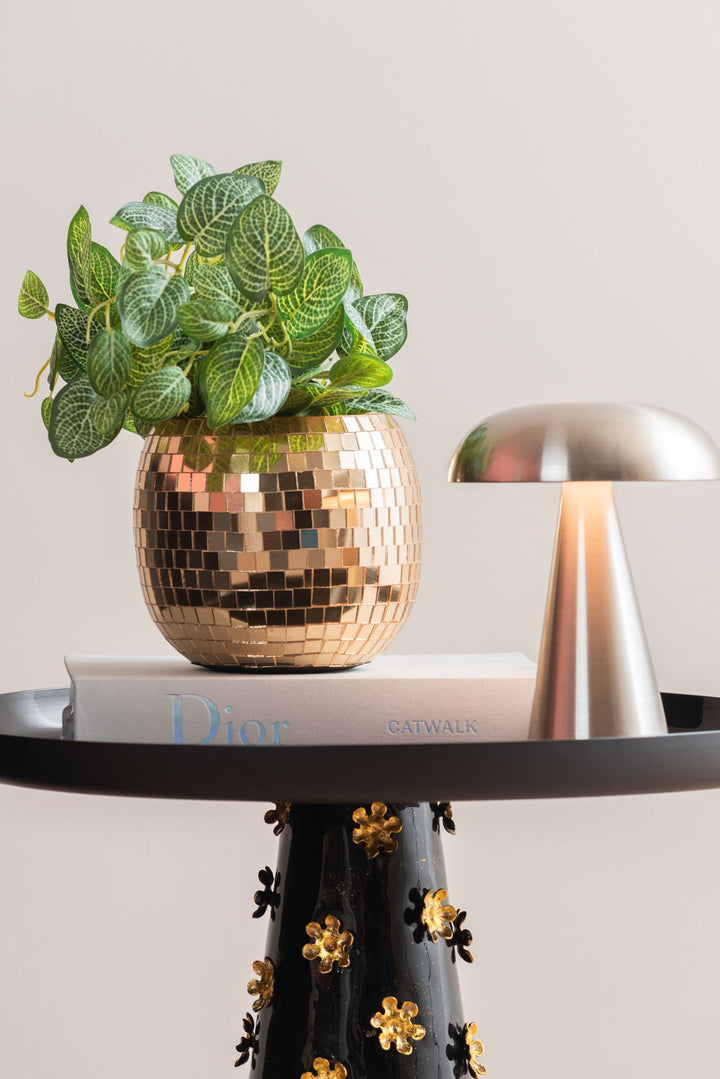 Leitmotiv Table lamp Rachel LED iron brushed gold