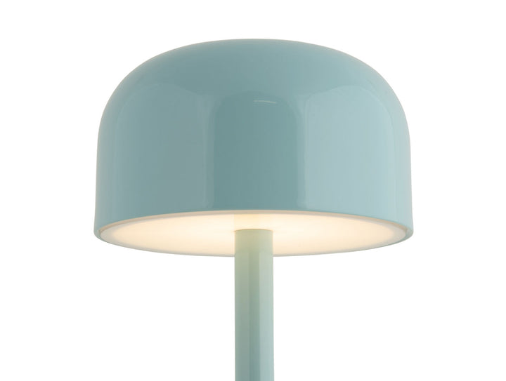 Leitmotiv Table lamp James LED iron shiny misty blue