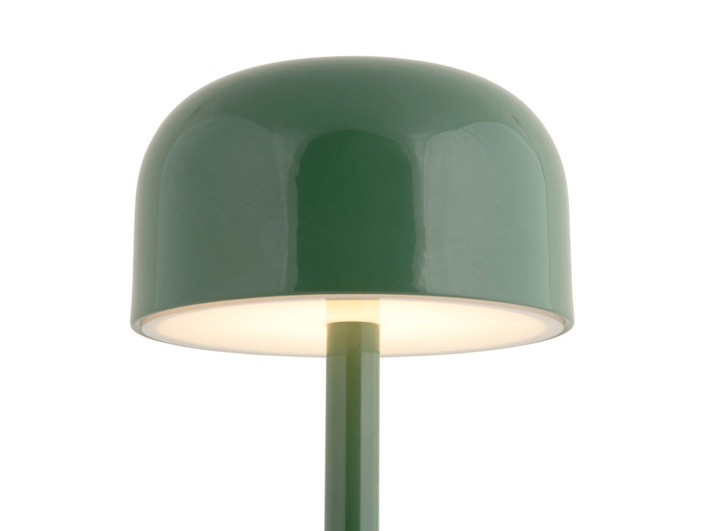 Leitmotiv Table lamp James LED iron shiny jungle green