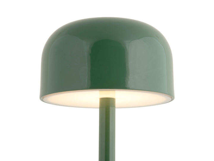 Leitmotiv Table lamp James LED iron shiny jungle green