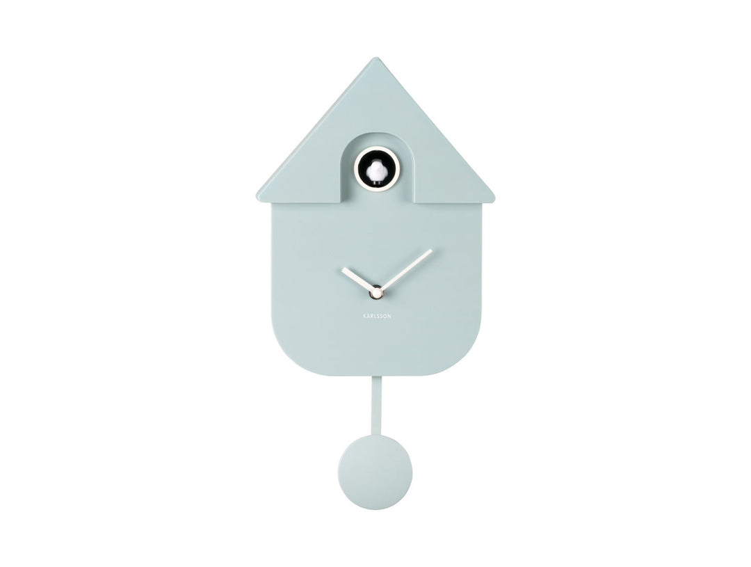 Karlsson Wall clock Modern Cuckoo ABS soft blue