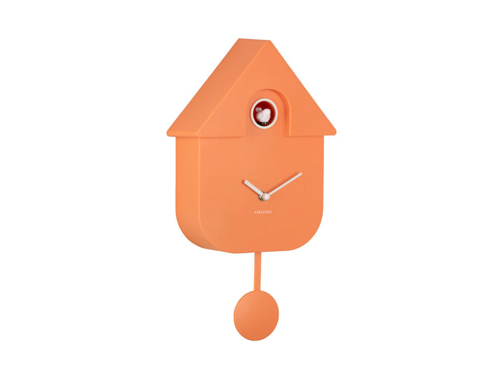 Karlsson Wall clock Modern Cuckoo ABS bright orange