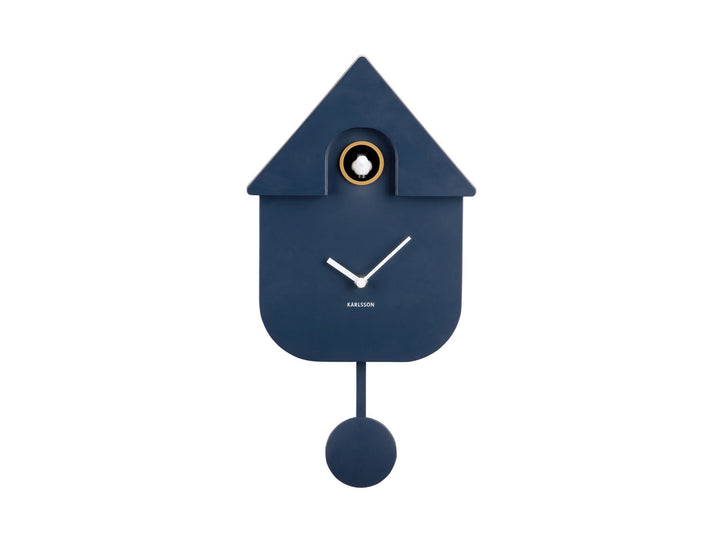 Karlsson Wall clock Modern Cuckoo ABS dark blue