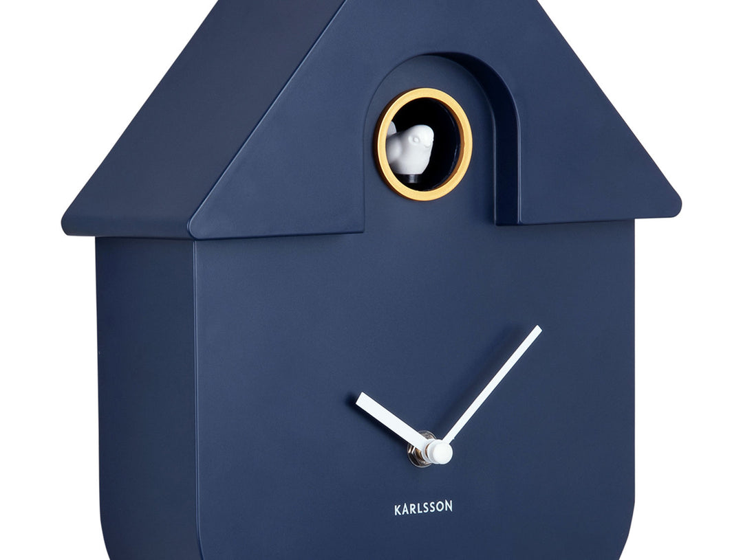 Karlsson Wall clock Modern Cuckoo ABS dark blue