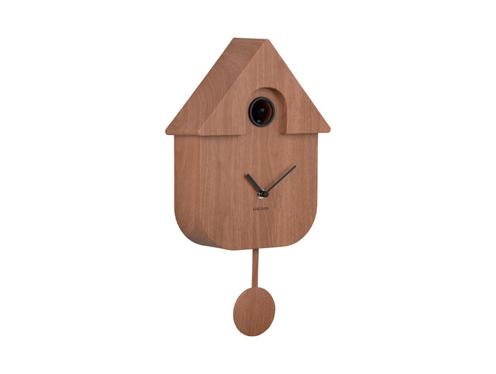 Karlsson Wall clock Modern Cuckoo dark wood print