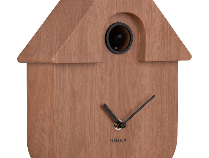 Karlsson Wall clock Modern Cuckoo dark wood print