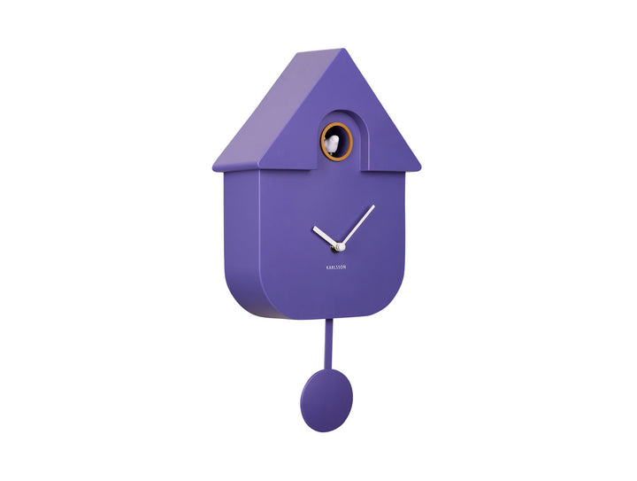 Karlsson Wall clock Modern Cuckoo ABS bright purple