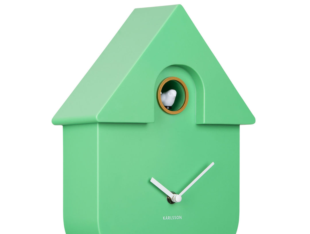 Karlsson Wall clock Modern Cuckoo ABS bright green