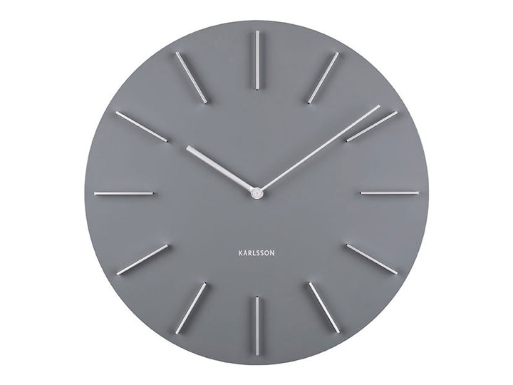 Karlsson Wall clock Discreet grey w. silver