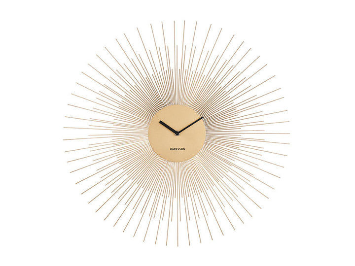 Karlsson Wall clock Peony steel large gold