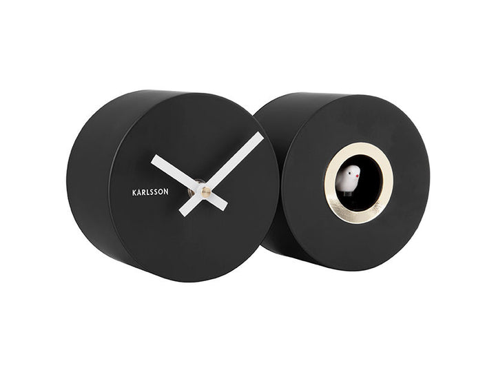 Karlsson Wall clock Duo Cuckoo matt black