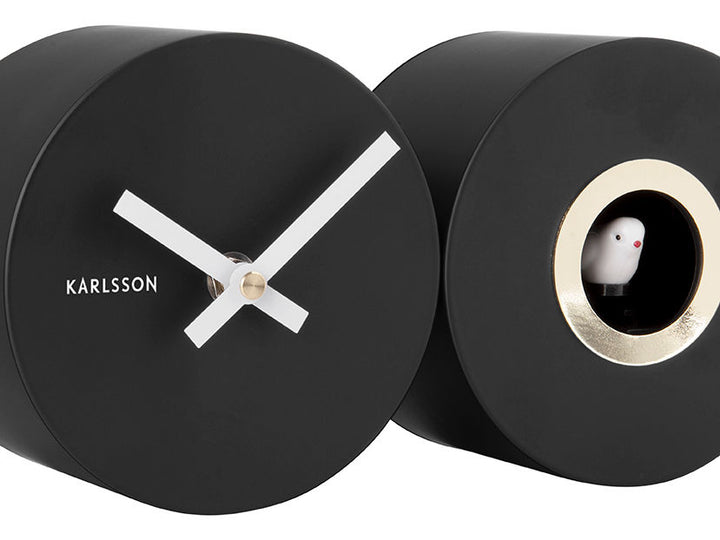 Karlsson Wall clock Duo Cuckoo matt black