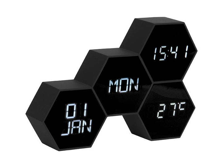 Karlsson Alarm clock Six in the Mix rubberized black