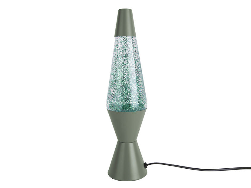 Leitmotiv Table lamp Glitter jungle green