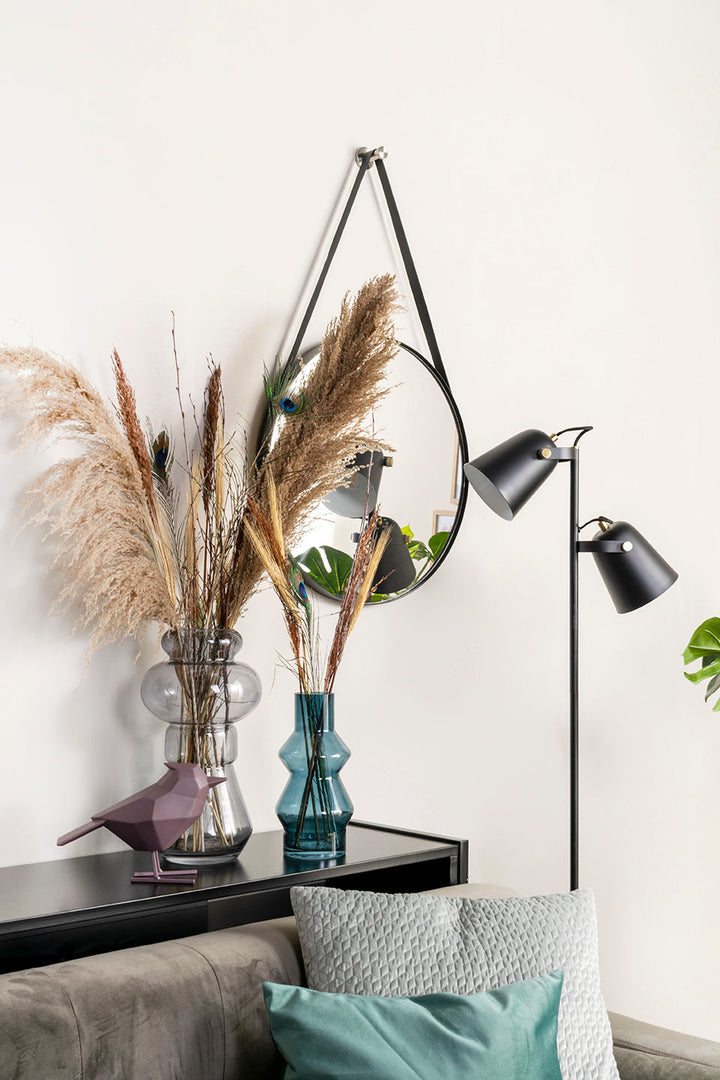 present time Mirror Balanced round black rim
