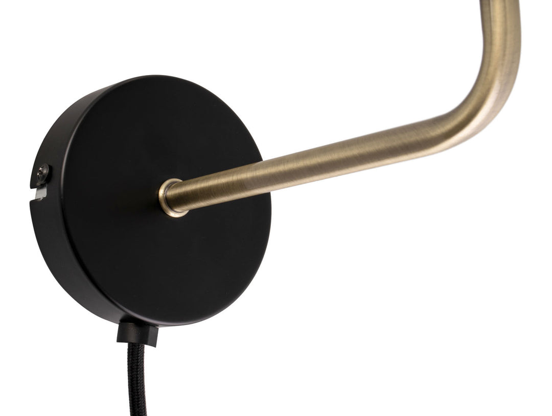 Leitmotiv Wall Lamp Bonnet metal matt black