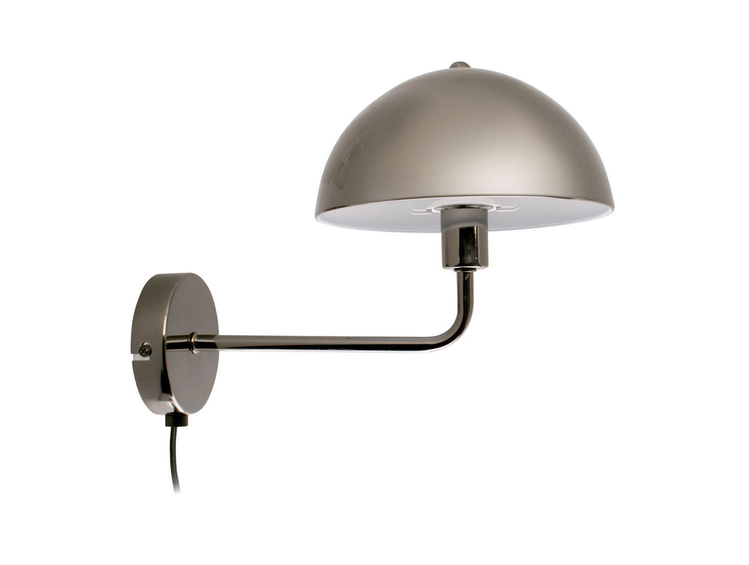 Leitmotiv Wall Lamp Bonnet metal smokey grey